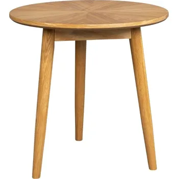 Toaletní stolek White Label Dubový odkládací stolek WLL FABIO 50 cm