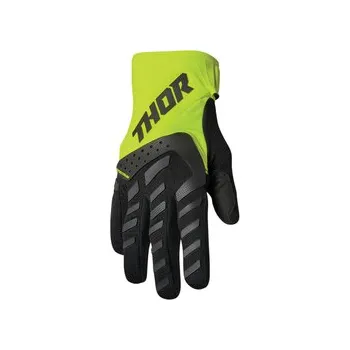 Moto rukavice Mx Rukavice Thor Spectrum Black / Acid, Velikost XS