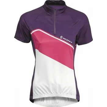 cyklistický dres dámský dres Scott Classic, s/sl dark purple/white - vel. M 118591