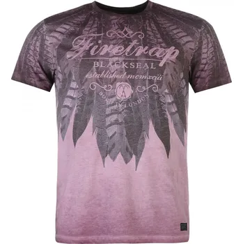 Firetrap Blackseal Feather Overdye T Shirt vel. S S (Small)