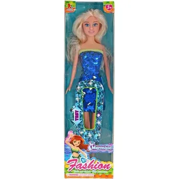 Panenka Toys Panenka v šatech se třpytkami - modrá