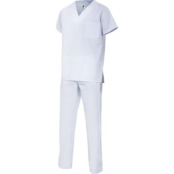 Velilla 800 zdravotní uniforma set halena a kalhoty pánské i dámské bílé 3XL