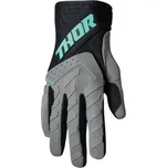 Mx Rukavice Thor Spectrum Gray / Black / Mint, Velikost XL