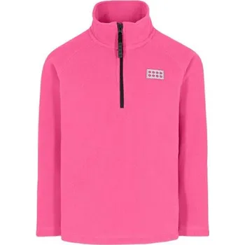 Chlapecká mikina Lego Tec Mikina 1/2 zip fleecová Lego LWSinclair 702 Velikost: 164 růžová