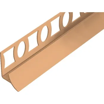 Stavební profil VP8 sanitární vanová lišta ACARA, PVC karamel, 7 mm, 2,5 m