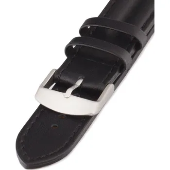 Řemínek na hodinky Kožený řemínek Mavex HS-39-A, černý