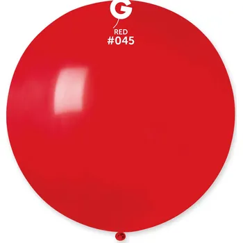 Balónek Svet balonku Kulatý pastelový balonek 80 cm - červený