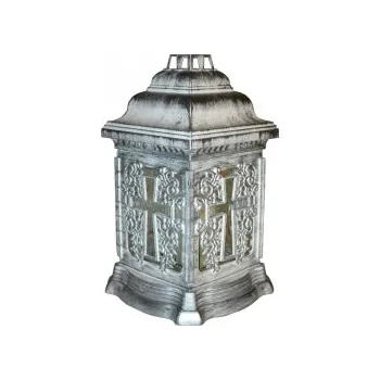 Svíčka Hřbitovní lampa Kříž
