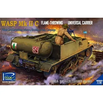 Plastikový model Riich models 1/35 Polish Army Universal Carrier Wasp Mk.IIC