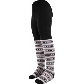 Dívčí oblečení Punčocháčky punčocháče dětské Boma Max PK 52 šedé velikost oblečení - děti: 134/146