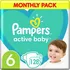 jednorázová plena Pampers Active Baby 6 Extra Large 13 – 18 kg