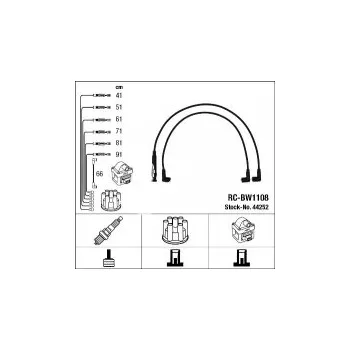 Zapalovací kabel Sada kabelů pro zapalování NGK RC-BW1108
