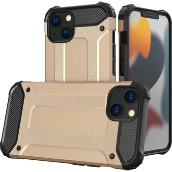 Pouzdro na mobilní telefon Hybrid Armor Case odolné pouzdro pro iPhone 13 Mini (5,4") zlaté