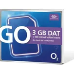 O2 GO SIM 3 GB + 100 minut