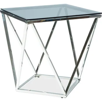 Konferenční stolek Casarredo Konferenční stolek SILVER B chrom/kouřové sklo