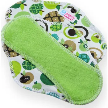 Menstruační vložka Petit Lulu s.r.o. Jablka (zelená) - látková vložka SLIP (CLASSIC) - Látková vložka SLIP 1 ks
