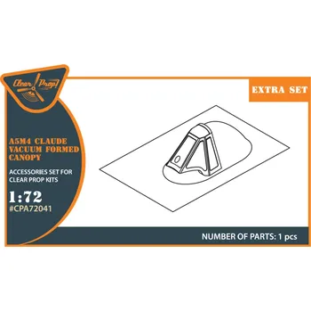 Plastikový model Clear Prop models 1/72 A5M4 Claude vacuum formed canopy