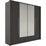 Casarredo Šatní skříň DOLETO 210 grafit/grafit