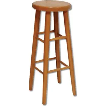 Drewmax Barová stolička KT240 masiv (Barva dřeva: Olše)