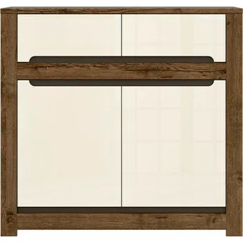 Komoda Brwcz RUSO KOM2D2S dub april/perleťový lesk / 3BAL /