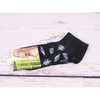 Dámské ponožky Ponožky Pesail nízké kotníkové černé velikosti ponožek: 23-25 (EUR vel. 35-38)