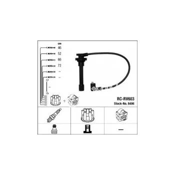 Zapalovací kabel Sada kabelů pro zapalování NGK RC-RV603 - HONDA