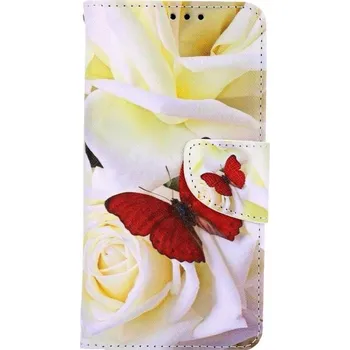 Pouzdro na mobilní telefon Pouzdro iPhone 11 knížkové Červený motýl (kryt neboli obal na iPhone 11)