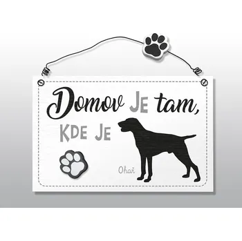 Gadget Nekupto Dekorace cedule se psem Ohař