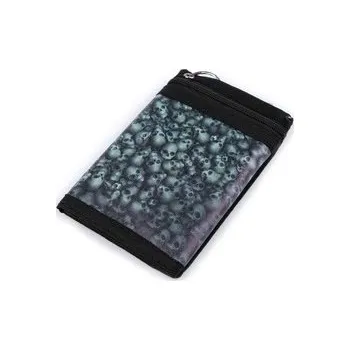 Peněženka Peněženka černá látková s lebkami - pohřebiště