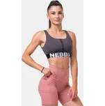 Nebbia Smart Zip sporty bra 578 marron S
