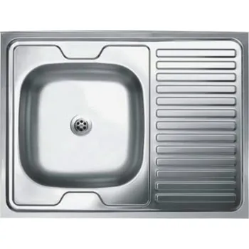 Nerezový dřez Neznámá Nerezový dřez C80L celoplošný levý + sifon