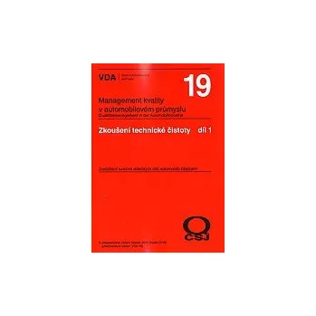 VDA 19.1 - Zkoušení technické čistoty Jazyk: Anglicky, Varianta: Tisk