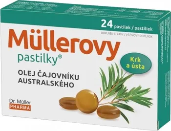 Přírodní produkt Dr. Müller Müllerovy pastilky s olejem čajovníku australského 24 ks
