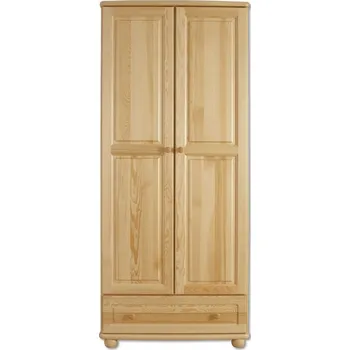 Nábytek Drewmax Šatní skříň SF107 masiv (Barva dřeva: Ořech)