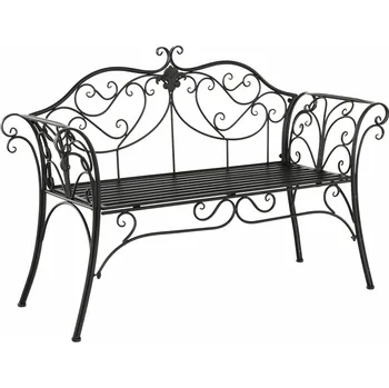 Zahradní lavice Tempo Kondela Zahradní lavička, černá, ETELIA