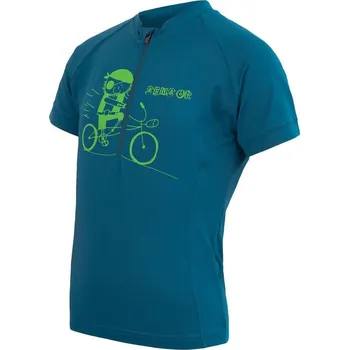 cyklistický dres Sensor Cyklo Entry dětský dres krátký rukáv safír Pirate 120