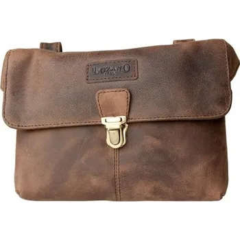 Kožená větší, než maličká taška Lozano na pásek z pevné kůže s látkovou podšívkou
