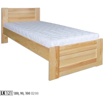 Nábytek Drewmax Dřevěná postel 100x200 LK121 (Barva dřeva: Dub)