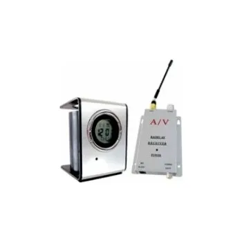 Hodiny Set bezdrátové barevné skrytá kamera v digitálních hodinách a bezdrátového přijímače, SPY CAM - AV-S75