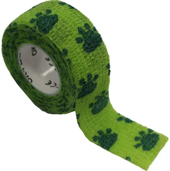 Galanterie Medic Czech Rychlonáplast elastická 25 mm x 450 cm 1 ks zelená – tlapky