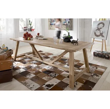 Jídelní stůl HAHNHOLZ Starožitný jídelní stůl - DUB Objednat v délce: 180 cm, šířka: 100 cm, výška: 80 cm