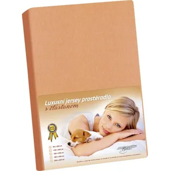 Prostěradlo Bellatex Prostěradlo jersey s elastanem 120x200 cm lososová