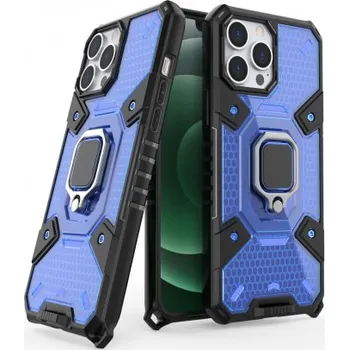 Pouzdro na mobilní telefon MG | MG Capsule Ring plastový kryt na iPhone 13 Pro, modrý