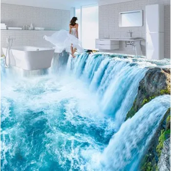 Fototapeta Solution Media 3D tapeta na podlahu - Vodopády MU1116
