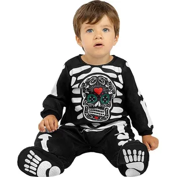 Funiglobal - Kostým Kostlivec Den mrtvých pro miminka - 0-6 months