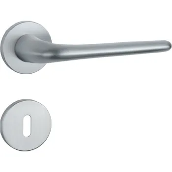 Dveřní kování Rozetová klika APRILE kování AS - AZALIA - R 7S zamak Provedení: kl./kl. na rozetách, Povrch: OCS - Chrom broušený 8584138426168