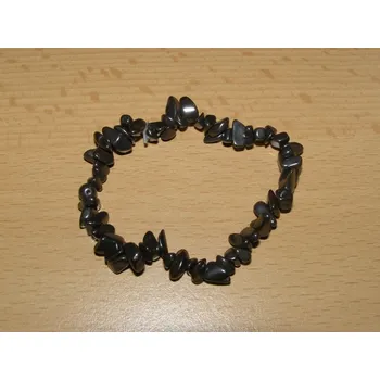 Drahý kámen Hematit - Náramek - tromlované kameny - knt20