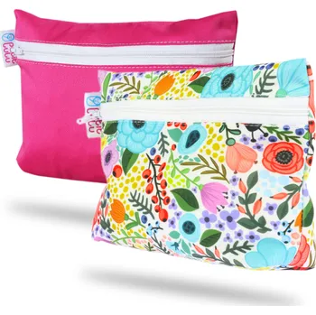 Přebalovací taška Petit Lulu s.r.o. Malá taštička 2 ks (růžová, rozkvetlá zahrada)