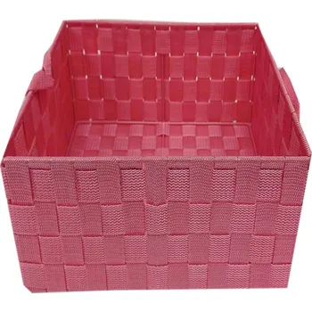 Top textil Košík růžový 25x17x13