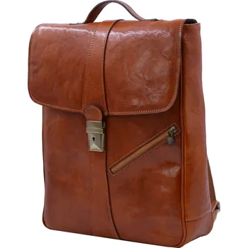 turistický batoh Kožený batoh A4 Rezavý (XT00-V2020-13TAM)